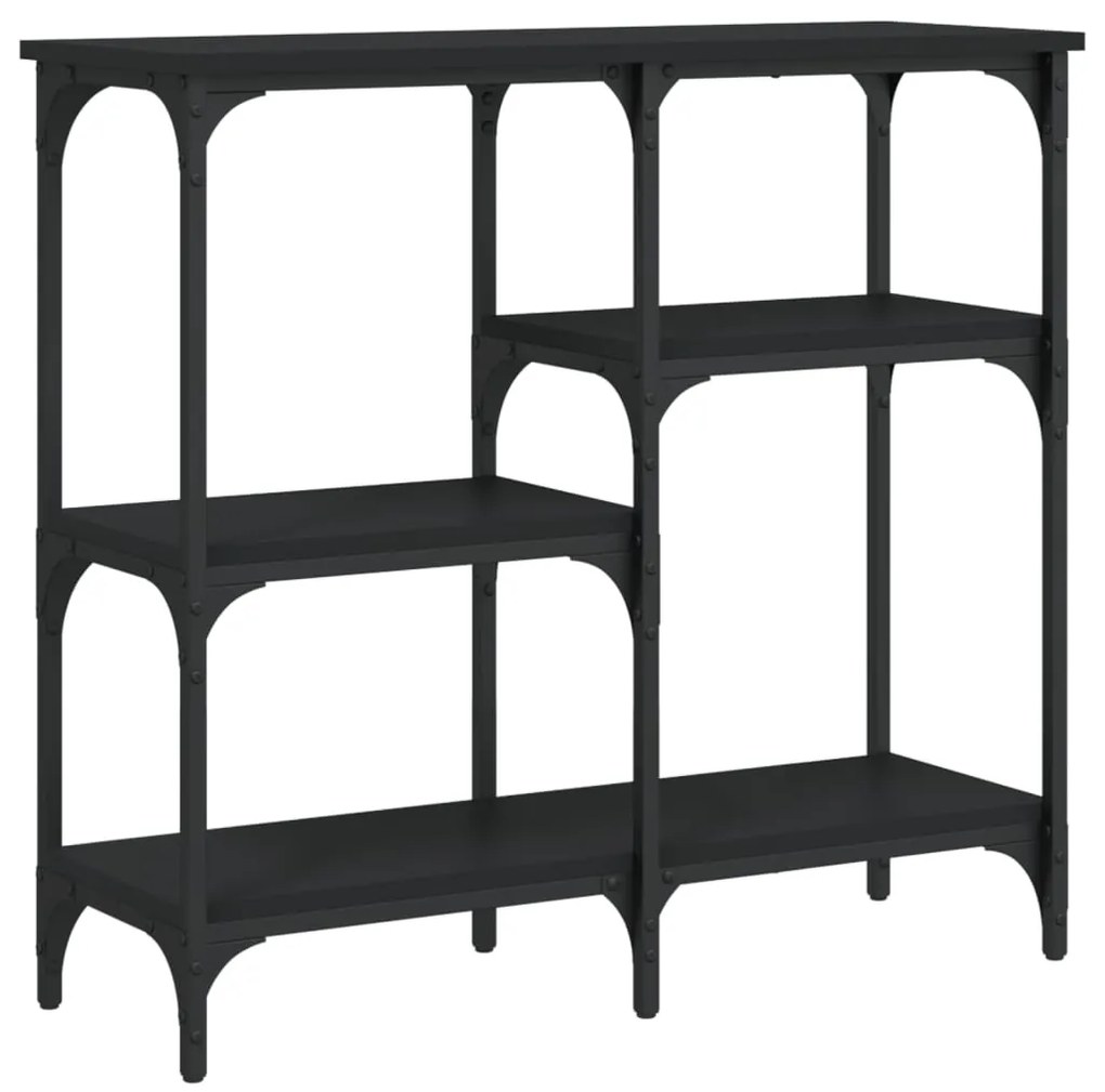 Mesa consola 80x29x75 cm derivados de madeira preto