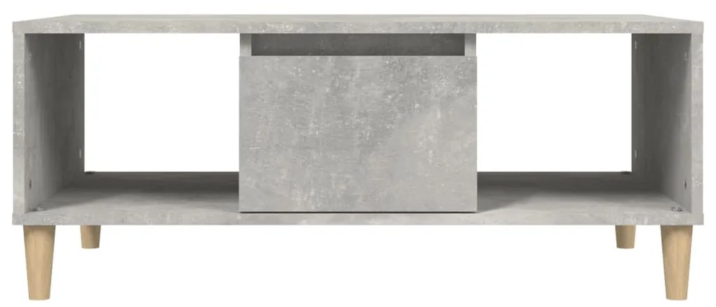 Mesa de centro 90x50x36,5 cm derivados madeira cinzento cimento