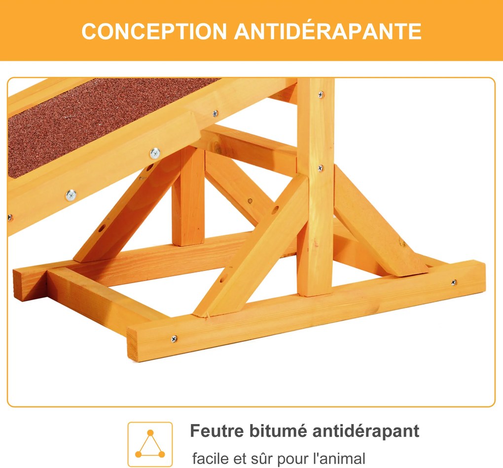 Equipamento de agilidade para cães - balancé para cães - equipamento de treino para cães - madeira pré-oleada, feltro betumado antiderrapante, tijolo
