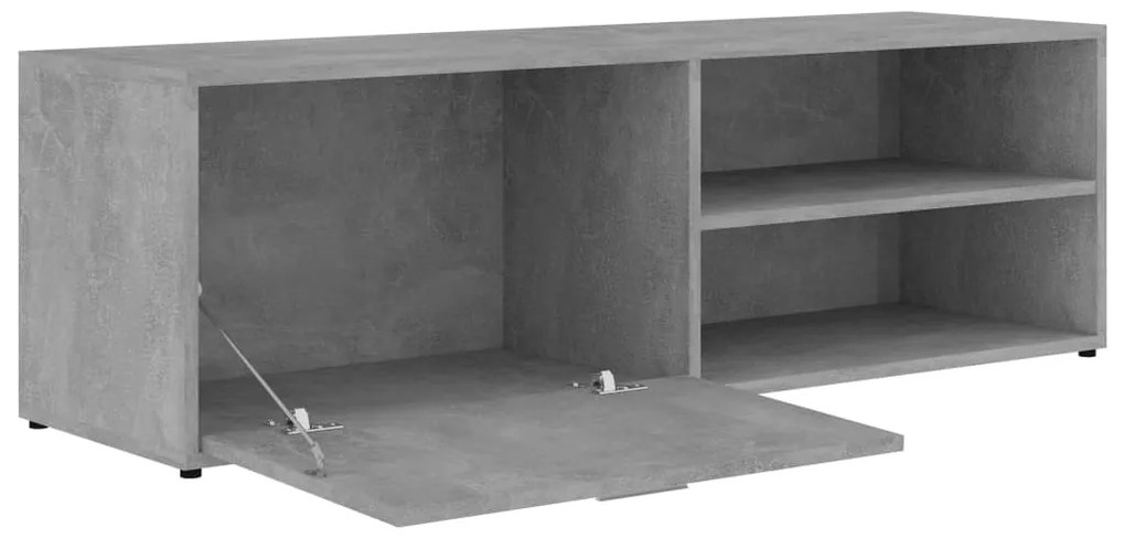 Móvel de TV 120x34x37 cm derivados de madeira cinzento cimento