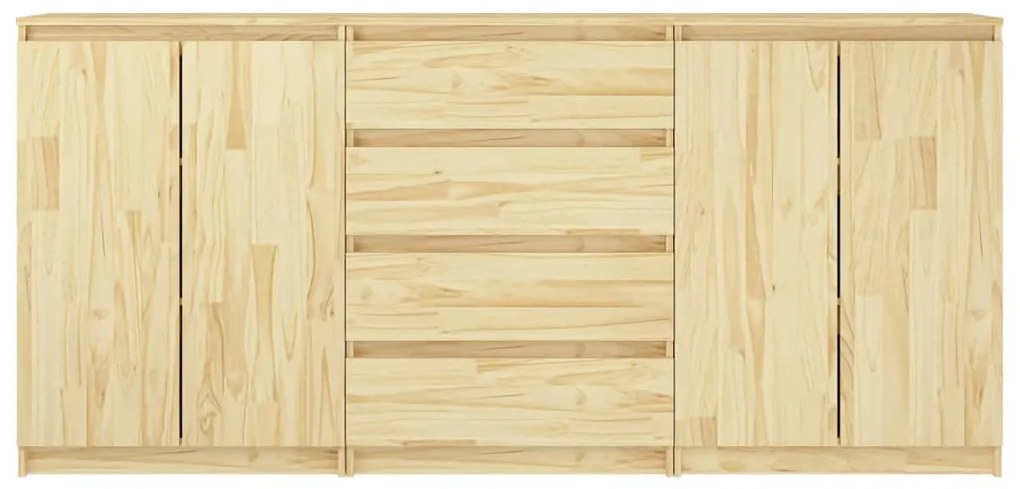 Armários de apoio 3 pcs pinho maciço