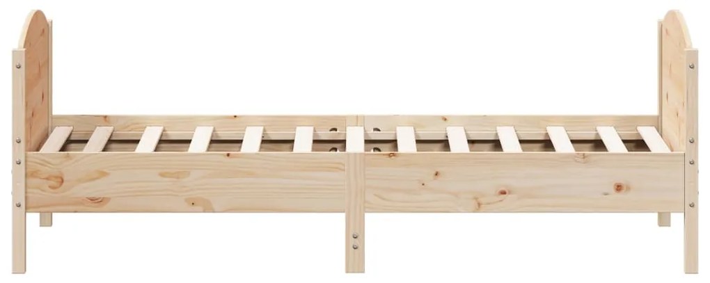 Cama sem colchão 90x190 cm madeira de pinho maciça