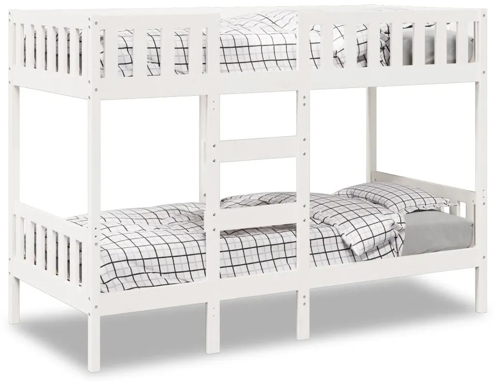 vidaXL Beliche 80x200 cm madeira de pinho maciça branco