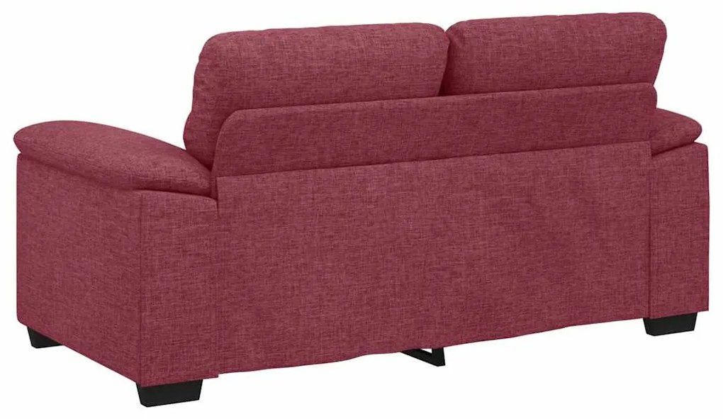 Sofá de 2 lugares tecido 120 cm vermelho tinto