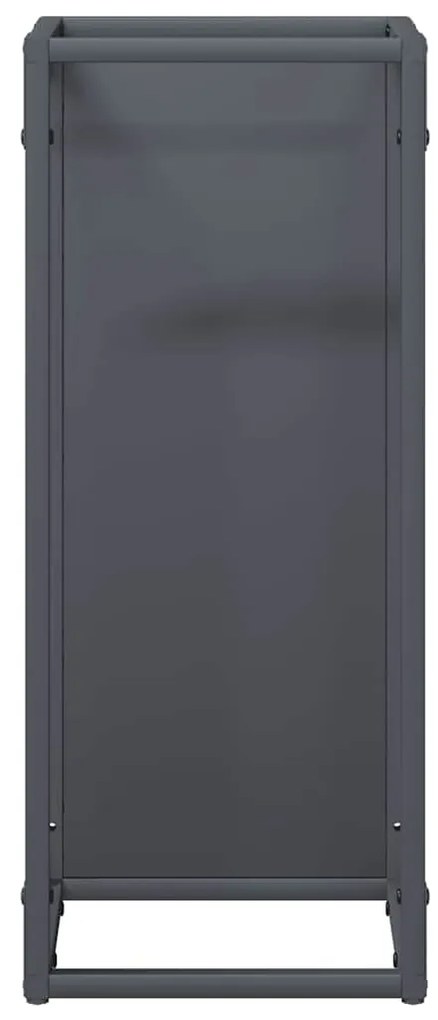 Suporte para lenha 25x25x60 cm aço laminado a frio antracite