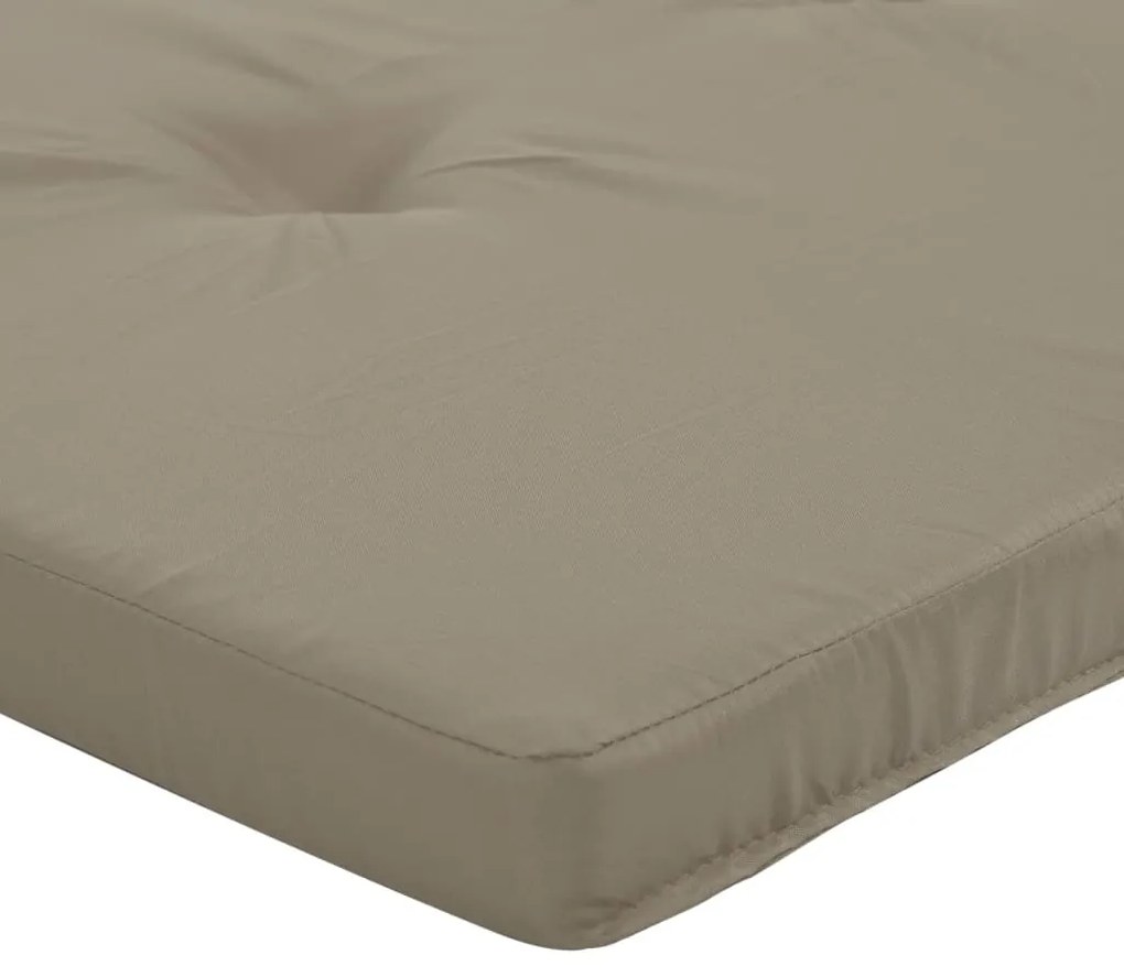 Almofadões cadeira terraço 2pcs tecido oxford cinza-acastanhado