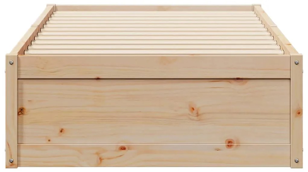 Cama sem colchão 90x190 cm madeira de pinho maciça