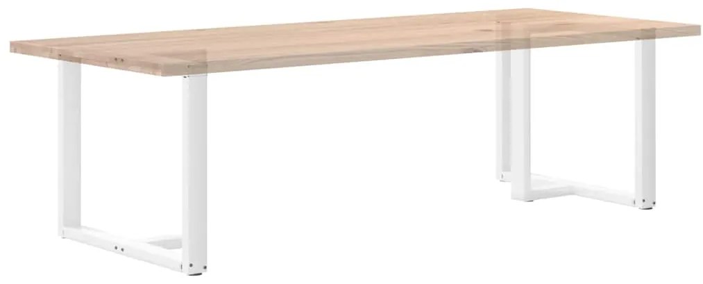 Pés para mesa de jantar em forma de T, 2 peças, branco, 100x35x(72-73)
