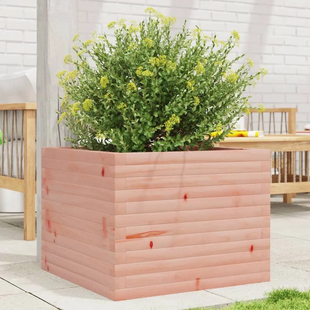 vidaXL Vaso/floreira de jardim 60x60x45,5 cm madeira de douglas maciça