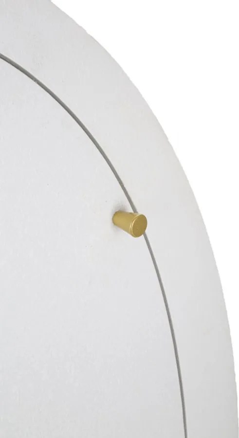 ARMÁRIO DE 2 PORTAS VENUS 60X32X133 CM BRANCO E DOURADO