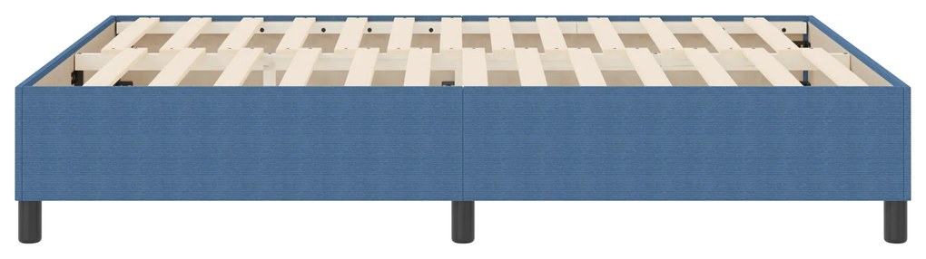 Cama Box Spring vidaXL Azul 140x200 cm em Tecido de Corduroy