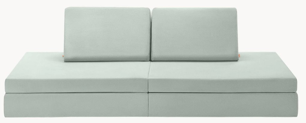 Sofá de brincar modular artesanal em veludo para crianças Mila
