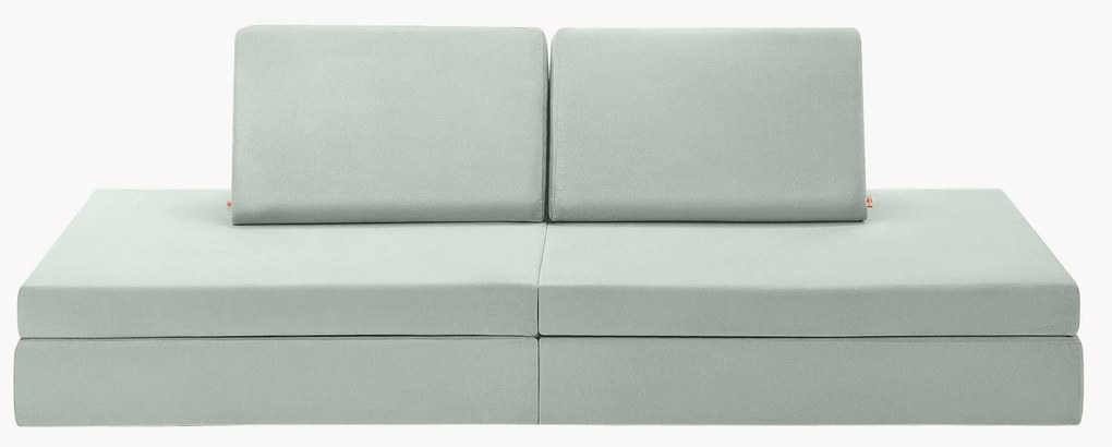 Sofá de brincar modular em veludo para crianças artesanal Mila