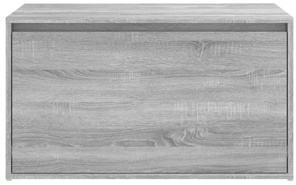 Banco corredor 80x40x45 cm derivados de madeira cinzento sonoma