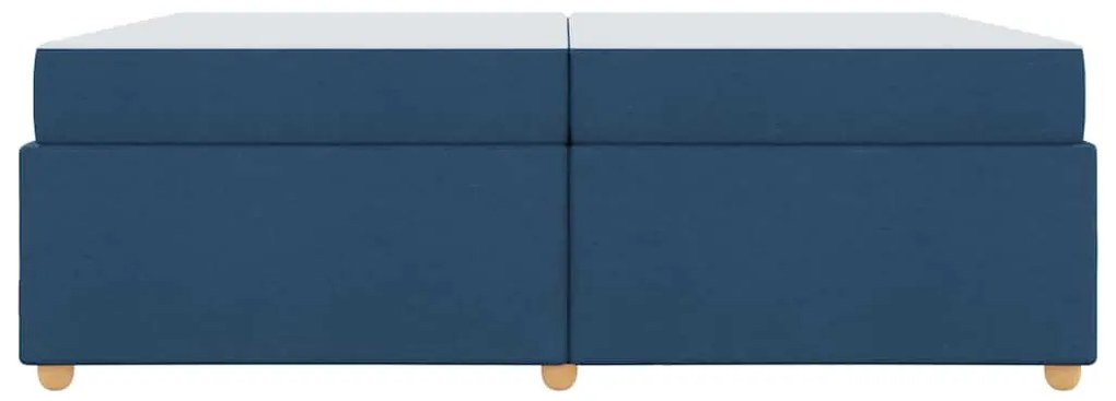 Estrutura de cama com colchão Outros Azul 200 x 200 cm tecido