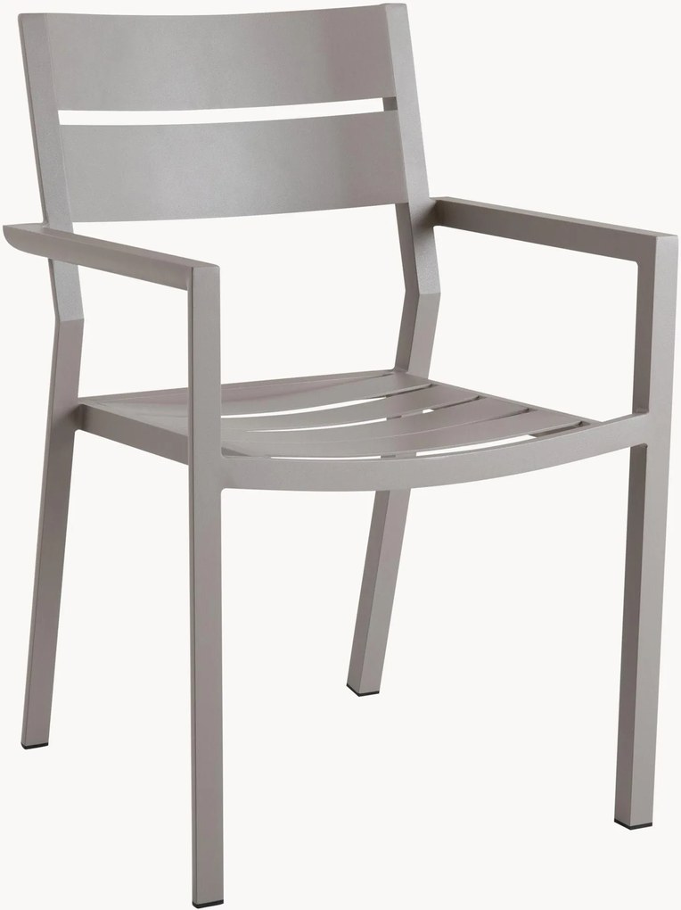 Cadeiras de jardim com braços Delia, conjunto de 2