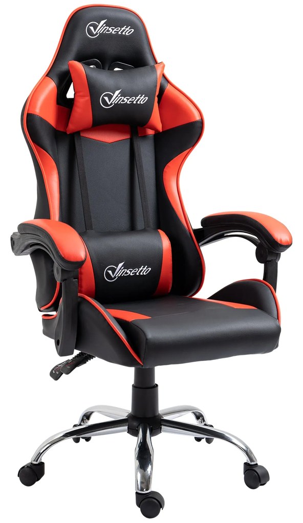 Vinsetto Cadeira Gaming Ergonômica Cadeira para Videojogos Reclinável