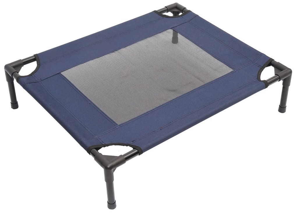 Cama para Animais de estimação tipo Cão ou Gato para Exterior Varanda e Jardim - Azul e Preto - 76 x 61 x 18 cm