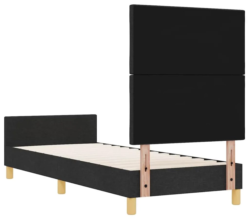Cama vidaXL Preta 80x200 cm em Tecido