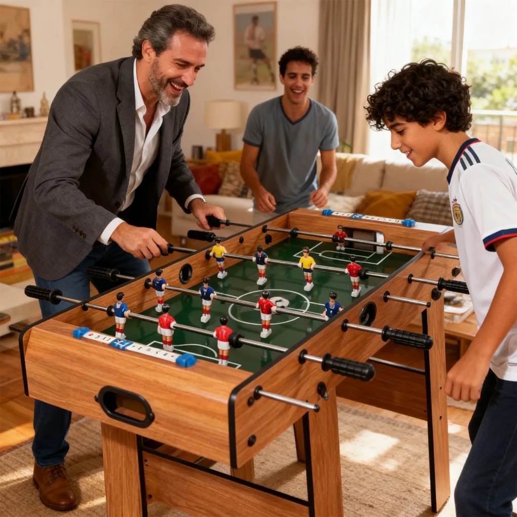 Mesa matraquilhos dobrável para crianças 33 x 36 x 109 cm com alça resistente 2 bolas e marcador Castanha