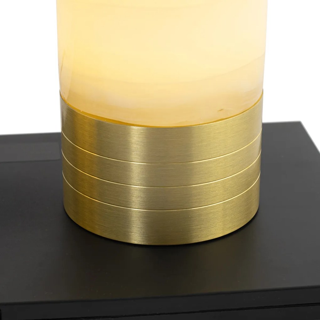 Conjunto de 2 Candeeiros de mesa recarregáveis dourados RGBW - Alessia