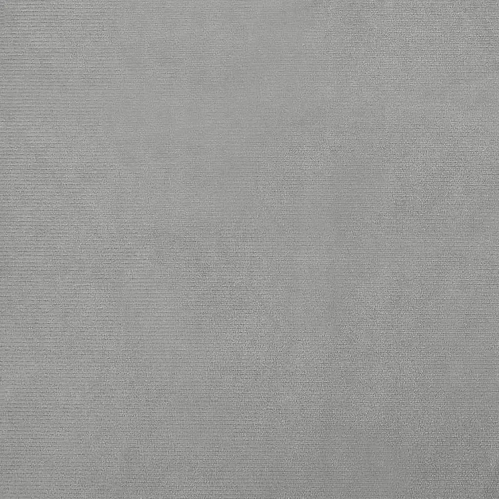 Sofá infantil 70x40x24 cm veludo cinzento-claro