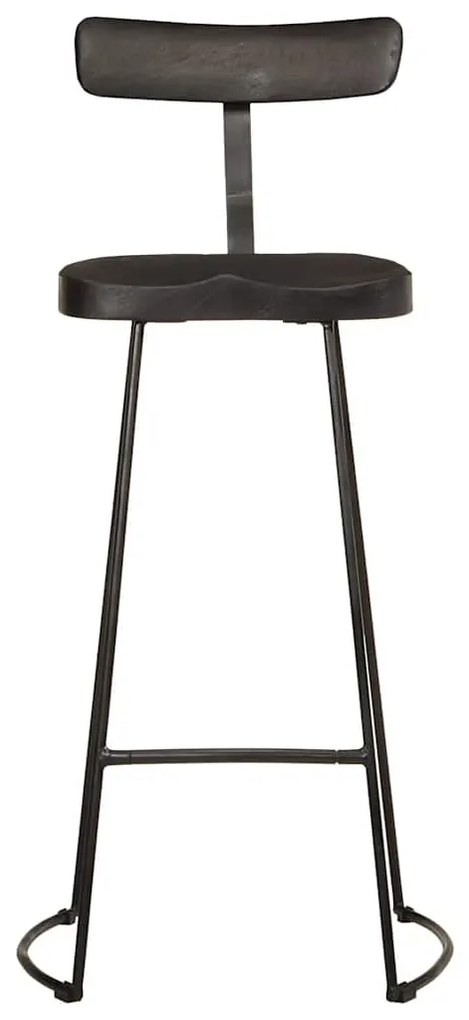 Bancos de bar 2 pcs 49x43x103 cm madeira de mangueira maciça