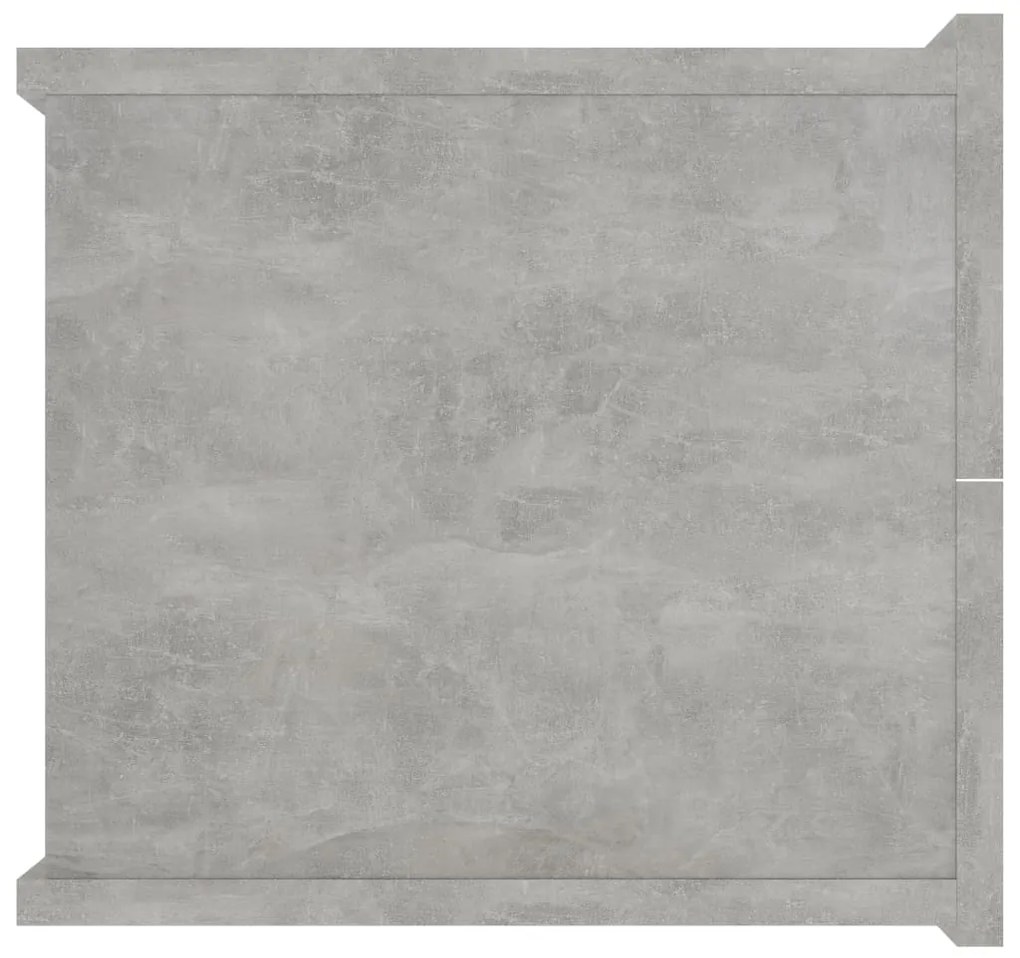 Mesa de cabeceira 40x30x30 cm derivados madeira cinza cimento
