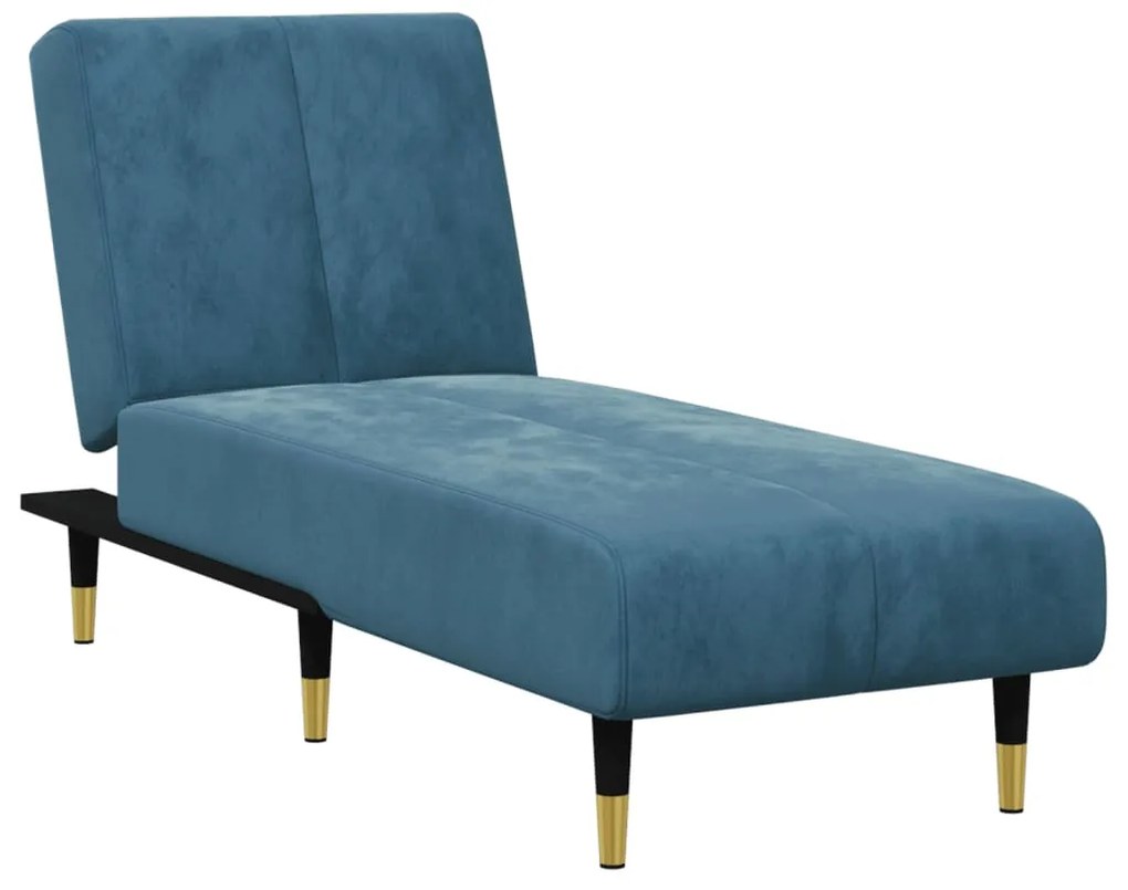 2 pcs conjunto de sofás veludo azul