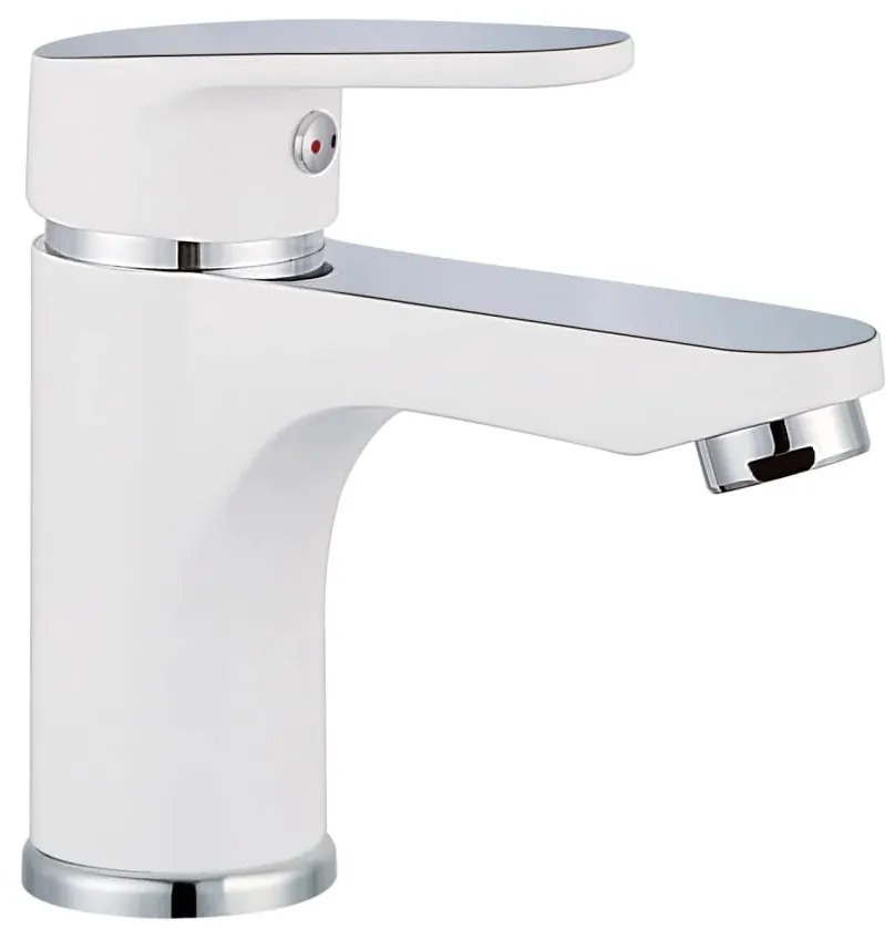 425797 SCHÜTTE Torneira misturadora de lavatório ALASKA branco e cromado