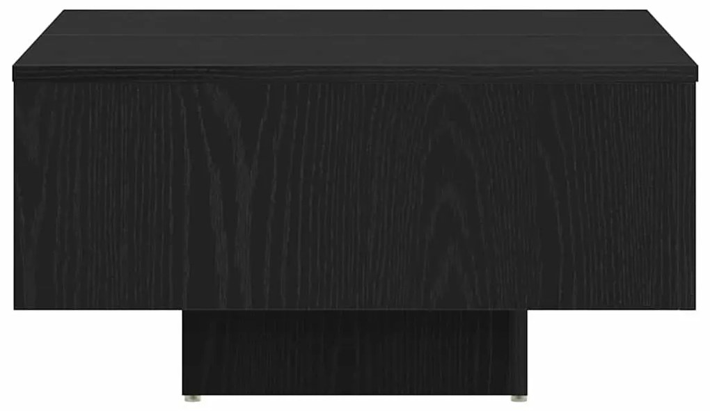 Mesa de Café vidaXL Carvalho Preto 60x60x31,5 cm Madeira de Engenharia