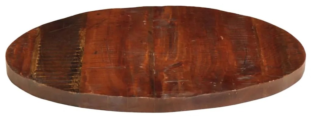 Tampo de mesa redondo Ø80x2,5cm madeira recuperada maciça