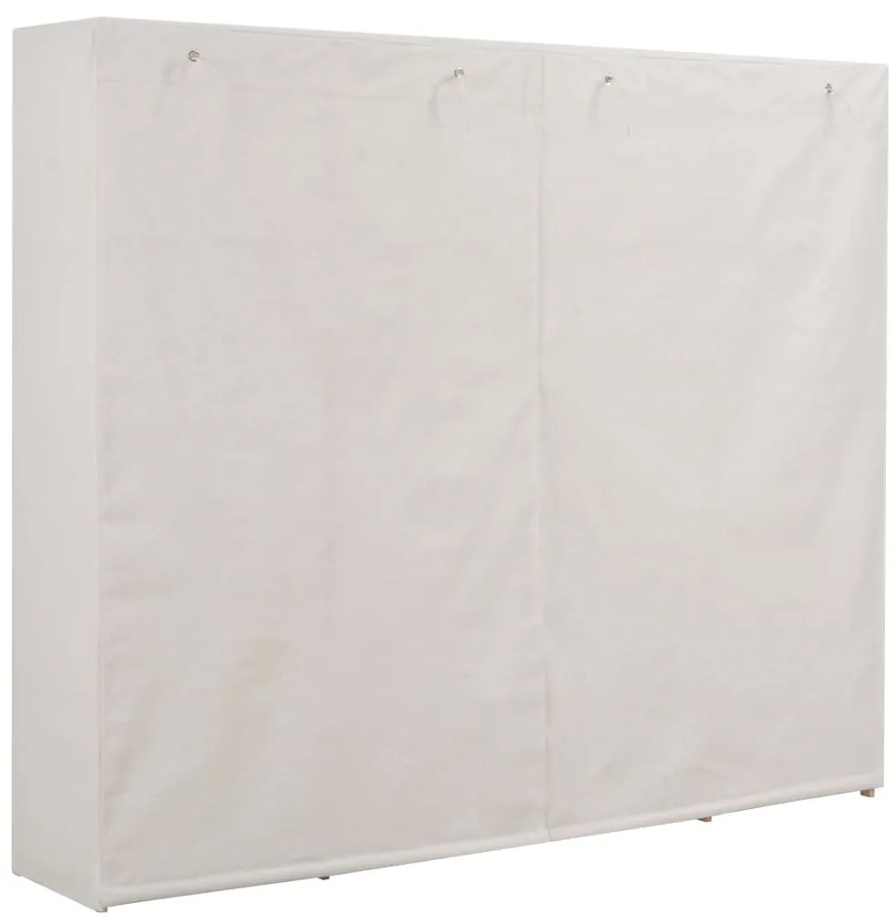 Roupeiro 200x40x170 cm tecido branco