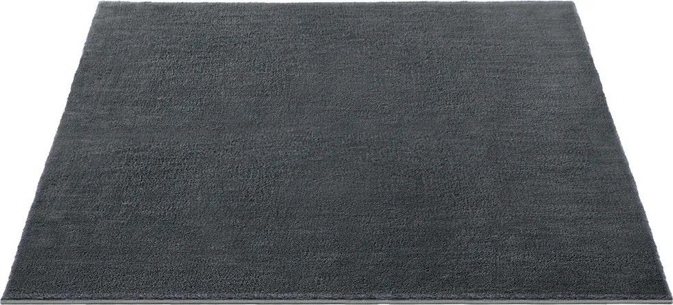 Tapete retangular de sala de estar, 140 x 200 cm cinzento antracite