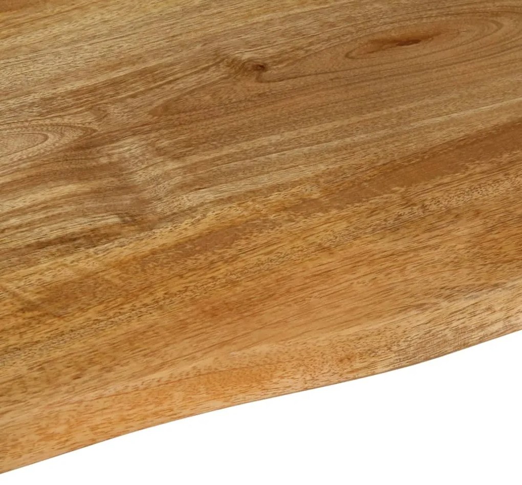 Tampo de mesa c/ borda viva 90x80x2,5 cm mangueira maciça