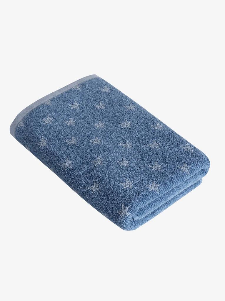 Toalha de banho personalizável azul médio / estampado