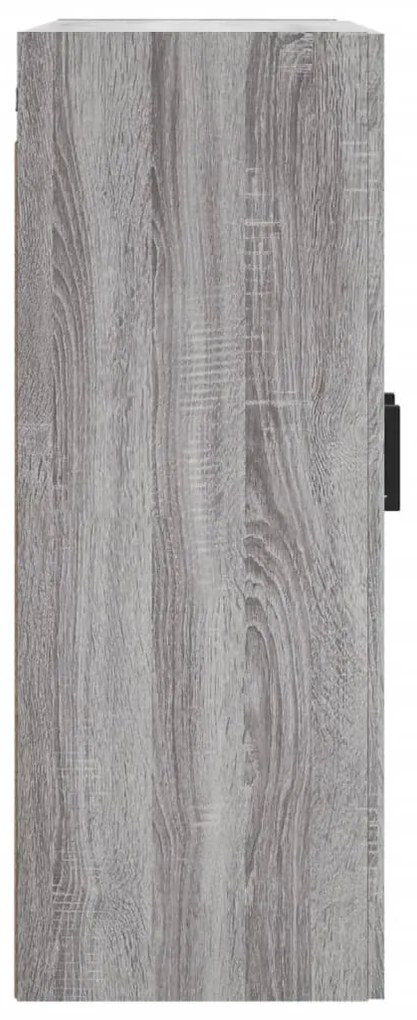 Armário de parede 69,5x34x90 cm deriv. madeira cinzento sonoma