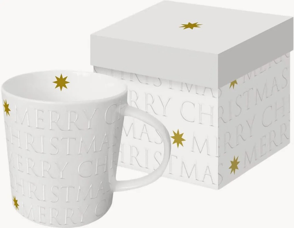 Caneca de Natal com relevo Pearl