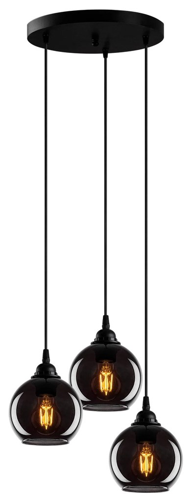 Chandelier Smoked – Fume – 40 x 40 cm
