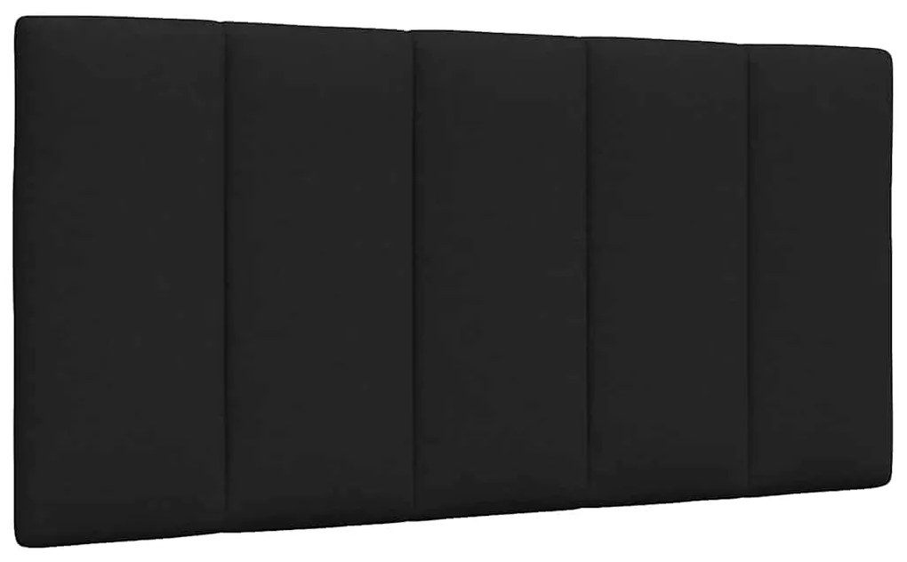 Cama com colchão 100x200 cm tecido preto