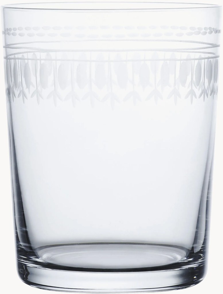 Copos em cristal artesanal Ovals, conjunto de 4