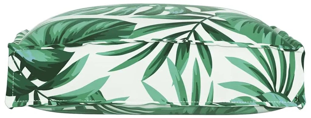 Cojines para Palets para Assento 6 pcs Padrão Folha 40x40x8 cm Tecido