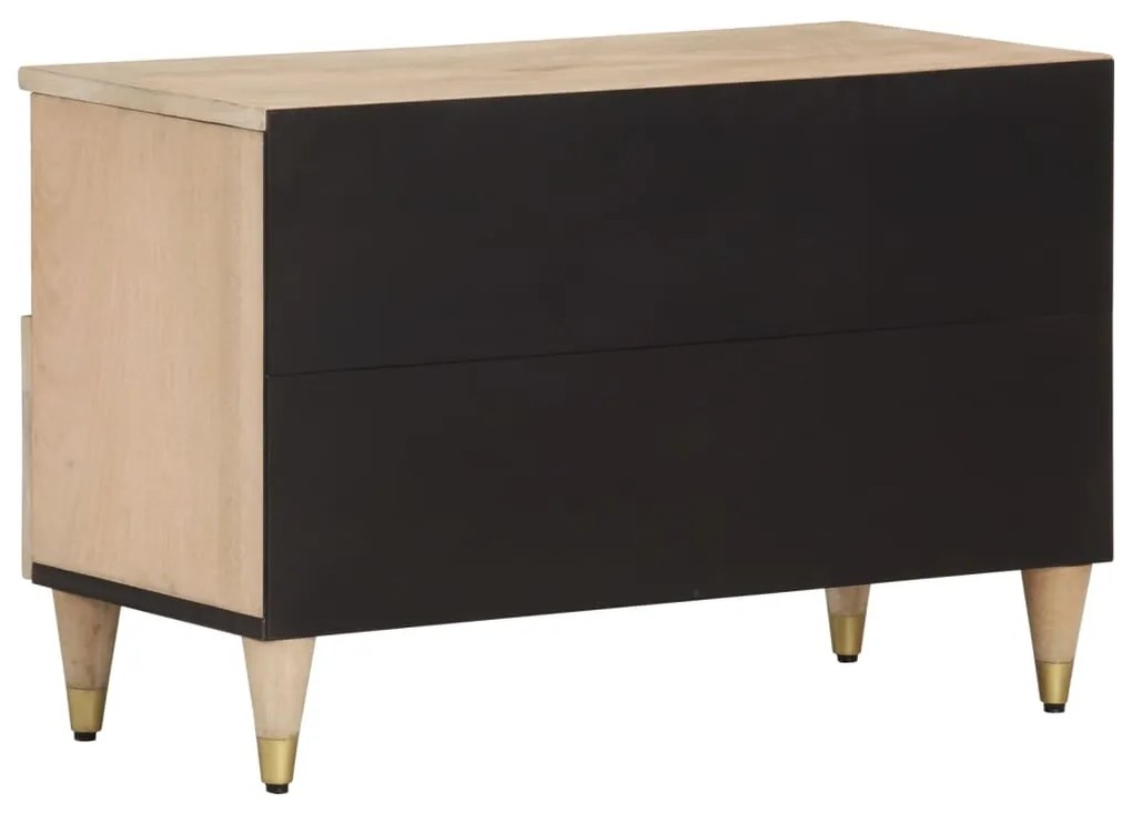 Móvel de TV 70x33x46 cm madeira de mangueira maciça
