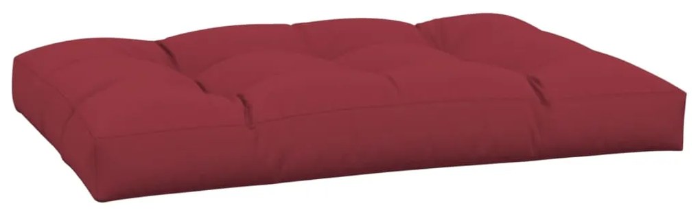 Almofadão p/ sofá de paletes 120x80x12 cm tecido vermelho tinto