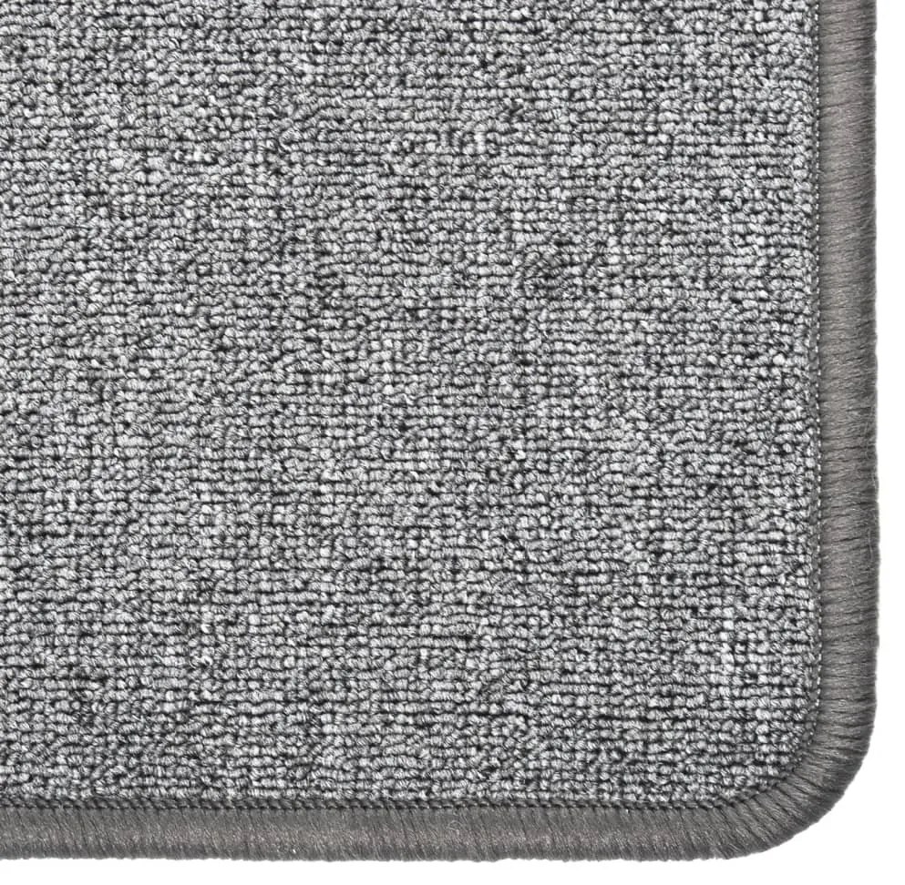 Tapete/passadeira 50x250 cm cinzento-escuro