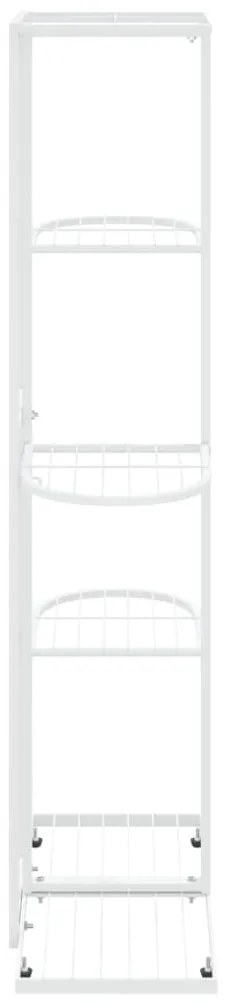 Suporte de vasos c/ 5 prateleiras 43x22x98 cm metal branco