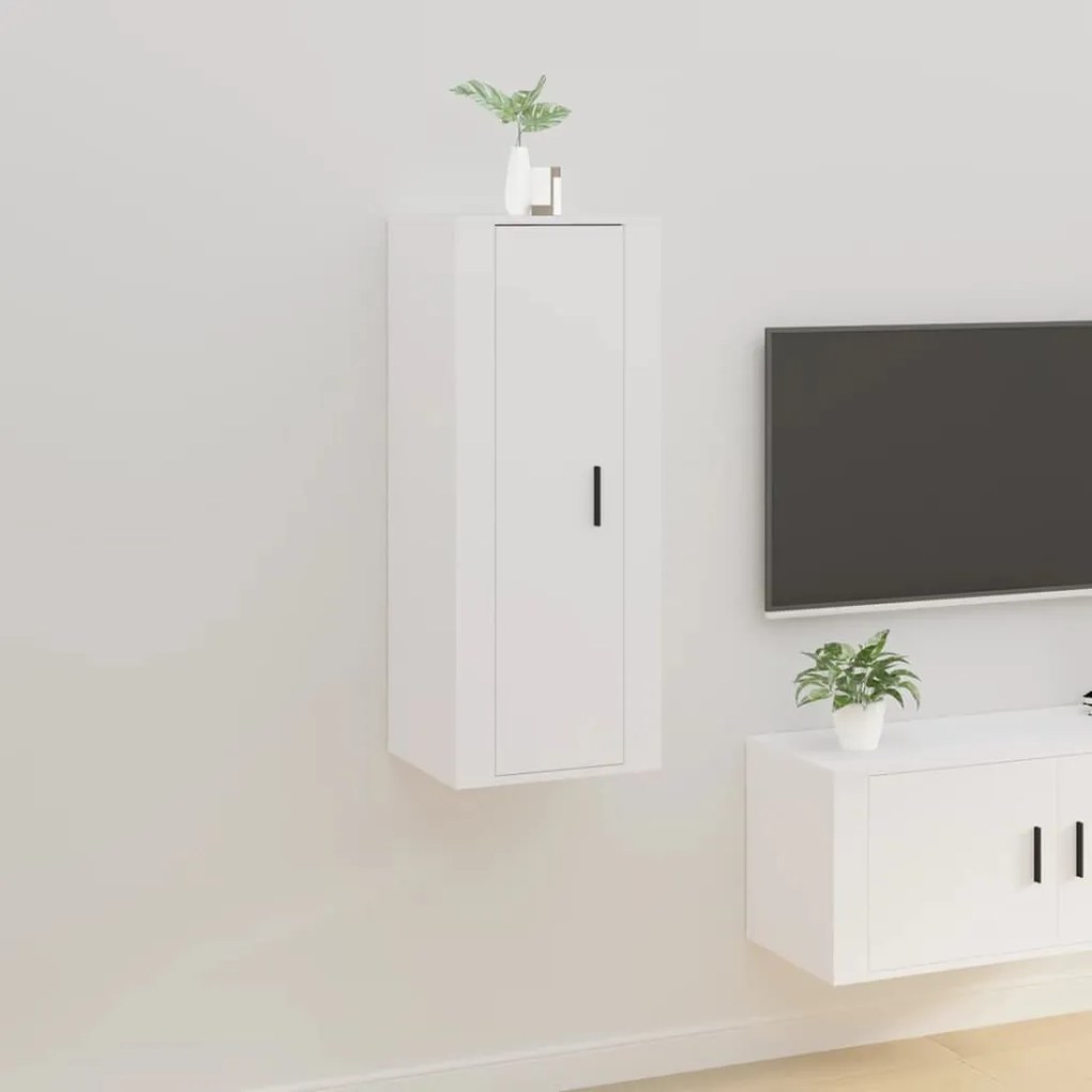 Móvel de TV de parede 40x34,5x100 cm branco