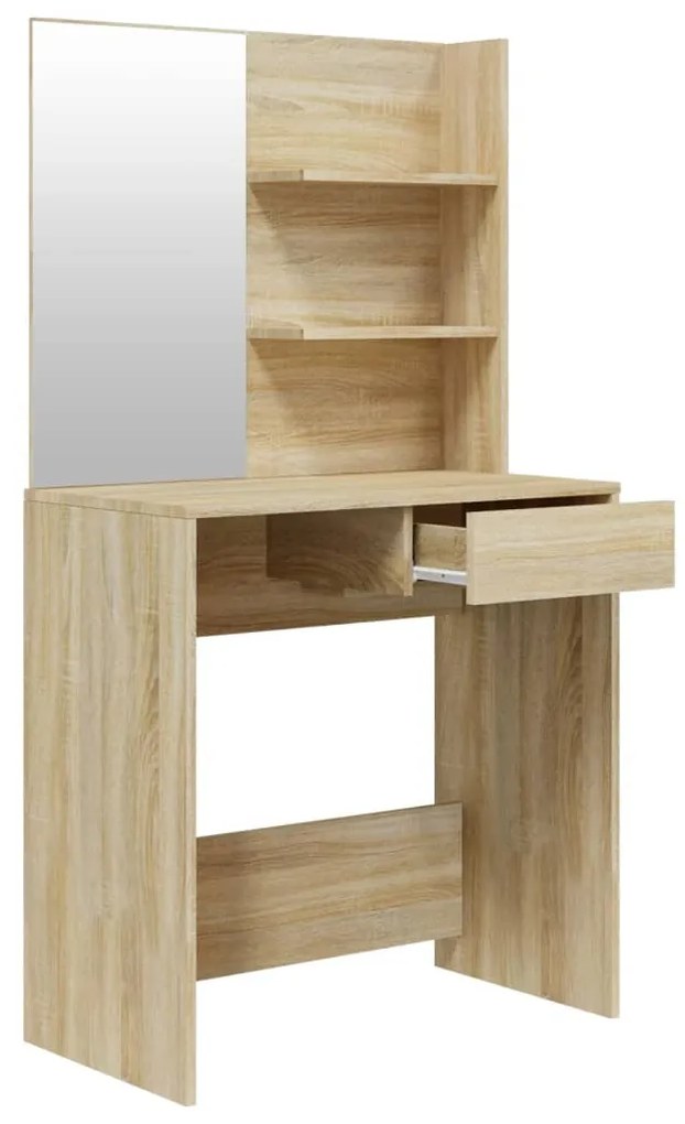 Toucador com espelho 74,5x40x141 cm cor carvalho sonoma