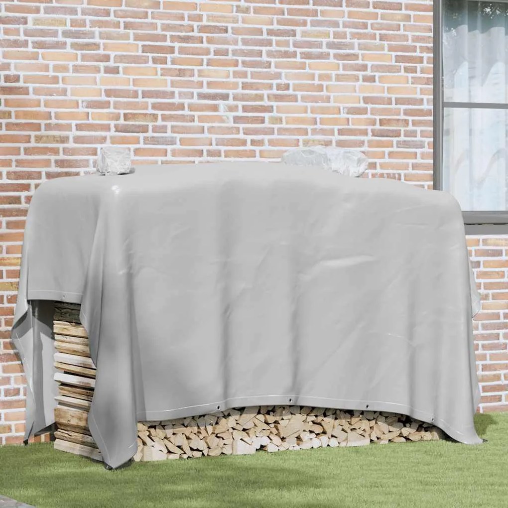 vidaXL Lona 650 g/m² 3x3 m cinzento