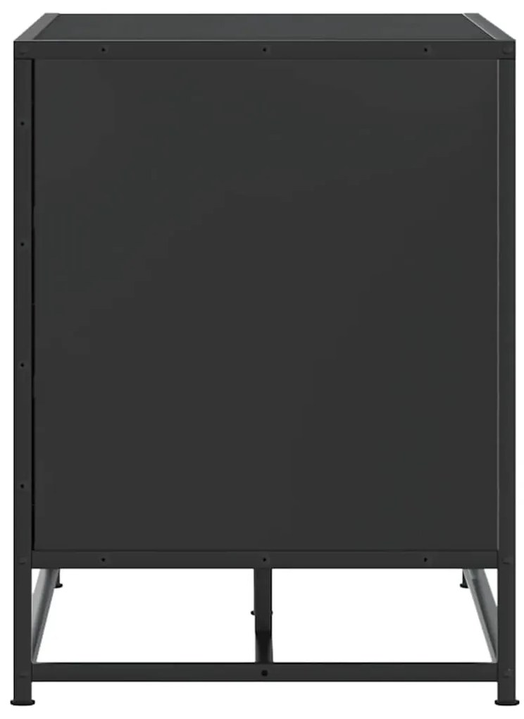 Banco para calçado 80x40x53,5 cm madeira e metal preto